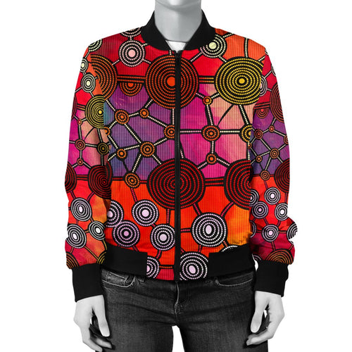 bomber-jacket-aboriginal-pattern-jacket-circle-art-women