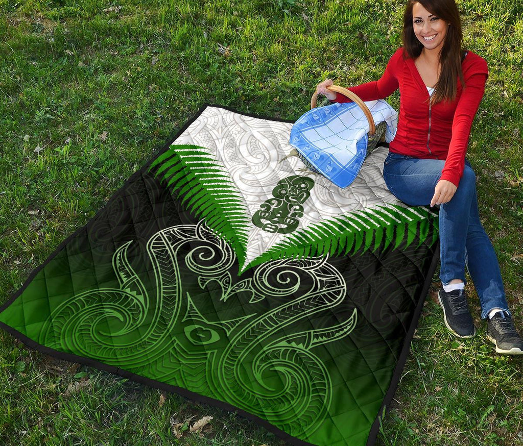 maori-manaia-premium-quilt-green