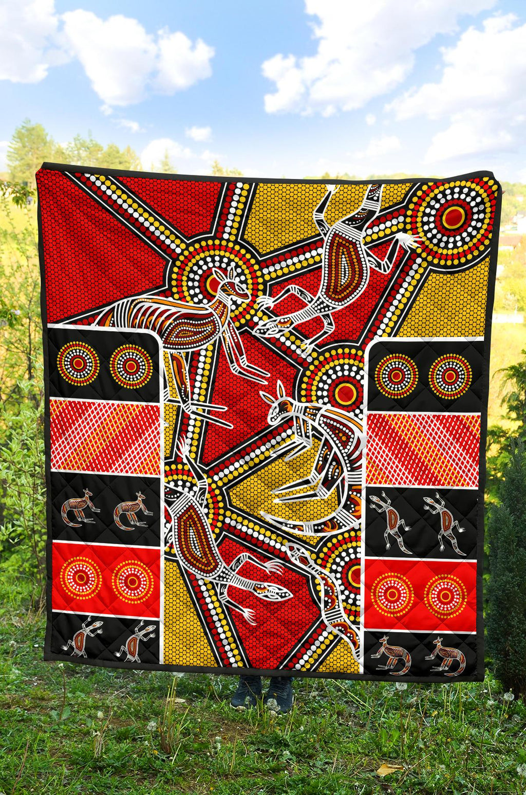 aboriginal-premium-quilt-kangaroo-dot-painting-patterns