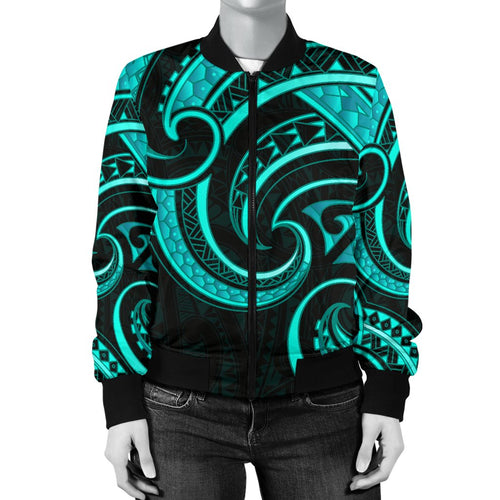 new-zealand-maori-mangopare-women-bomber-jacket-polynesian-turquoise