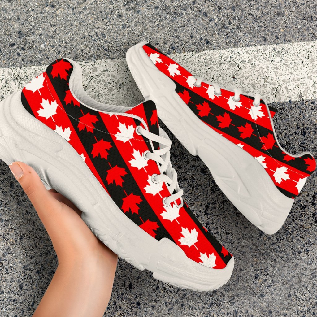 canada-pattern-chunky-sneakers