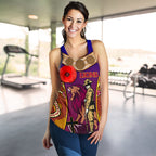 Brisbane Women's Racerback Tank Lions Anzac Day Gradients Style - Vibe Hoodie