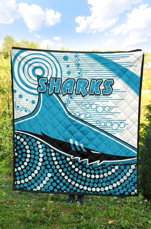 sharks-premium-quilt-cronulla-indigenous-unique