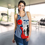 Geelong Women's Racerback Tank Cats Anzac Day Indigenous - Vibe Hoodie