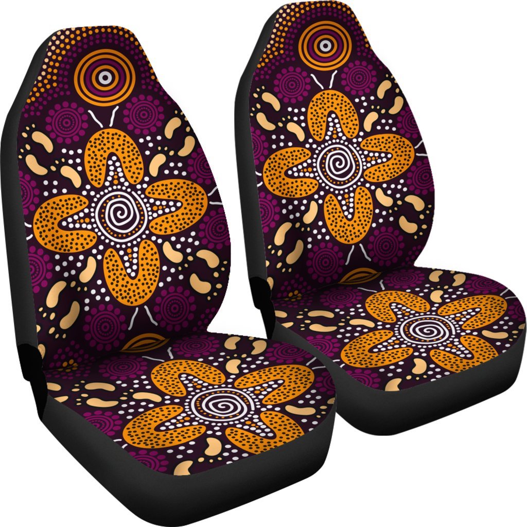 aboriginal-car-seat-covers-flowers-dot-panting-art