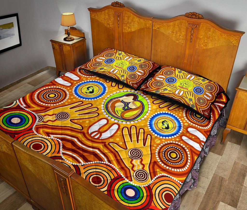 quilt-bed-sets-aboriginal-family-with-dot-painting-art