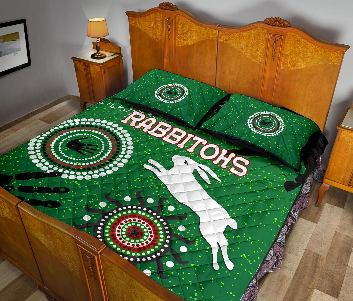 south-sydney-rabbitohs-indigenous-quilt-bed-set-country-style