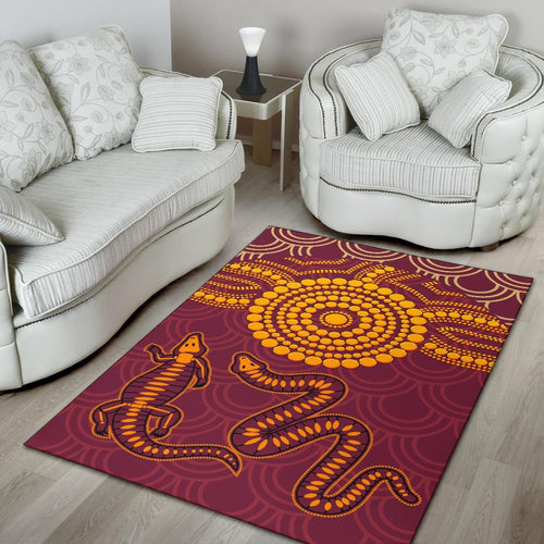 aboriginal-area-rug-aboriginal-snake-and-alligator