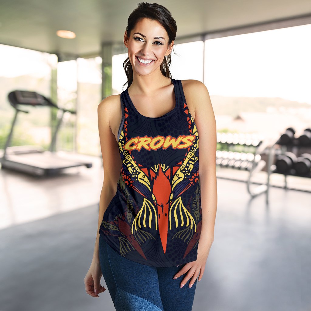 Adelaide Women Racerback Tank Simple Indigenous Crows - Vibe Hoodie
