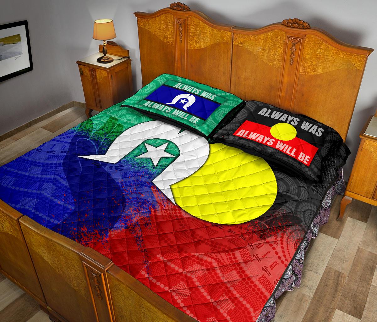 aboriginal-quilt-bed-set-australia-naidoc-week-indigenous-flag-style