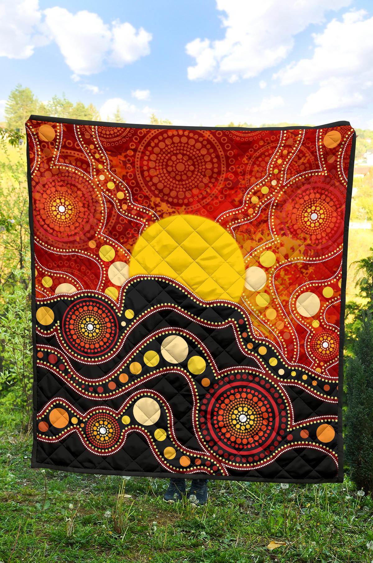 aboriginal-premium-quilt-aboriginal-lives-matter-flag-dot-painting-art