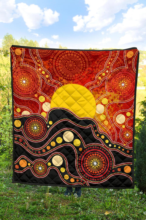 aboriginal-premium-quilt-aboriginal-lives-matter-flag-dot-painting-art