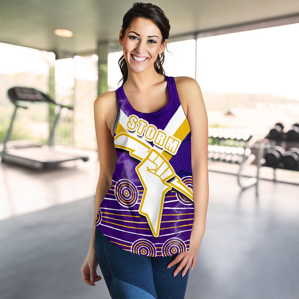 Storm Women Racerback Tank Indigenous Melbourne - Vibe Hoodie