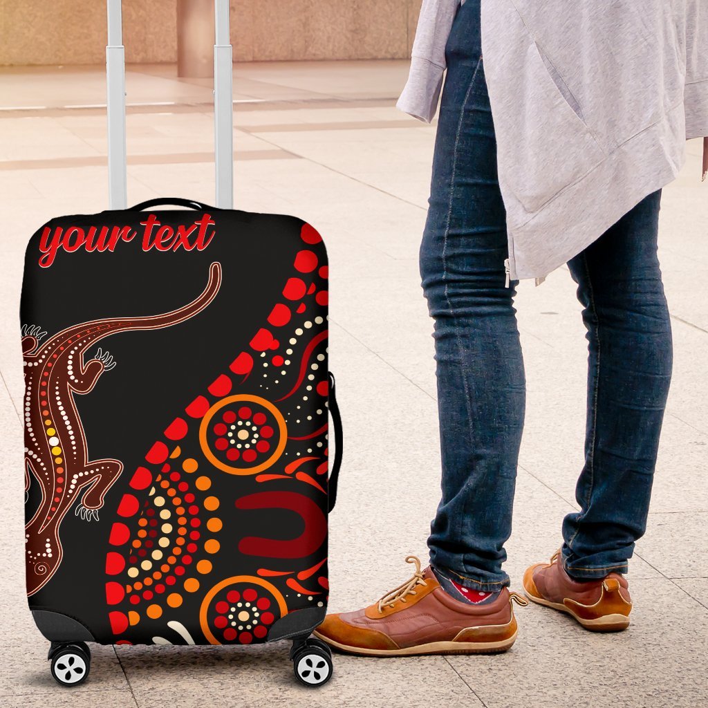 aboriginal-personalised-luggage-covers-aboriginal-lizard-with-dot-painting-patterns