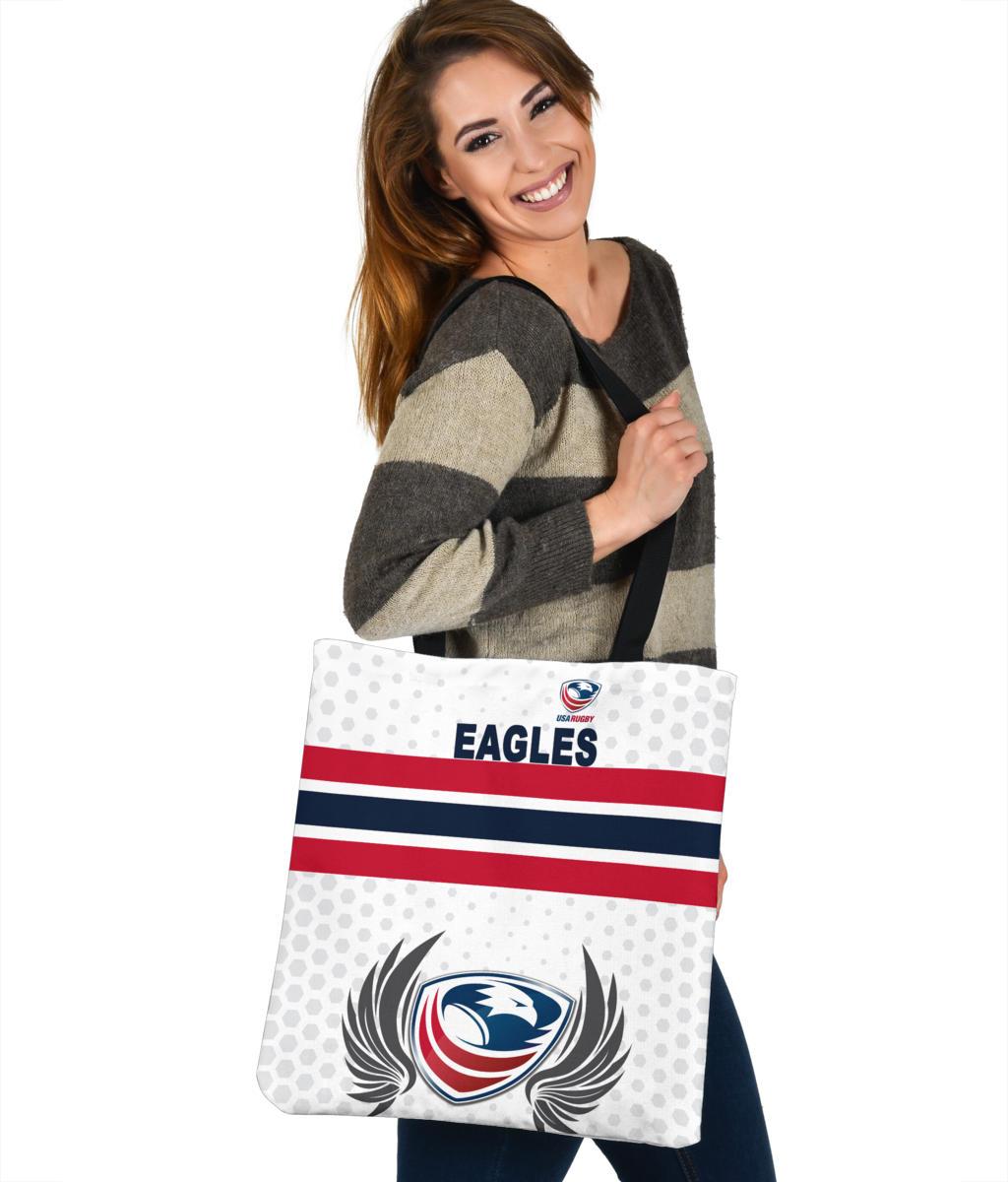 usa-rugby-tote-bag-eagles-simple-style-white