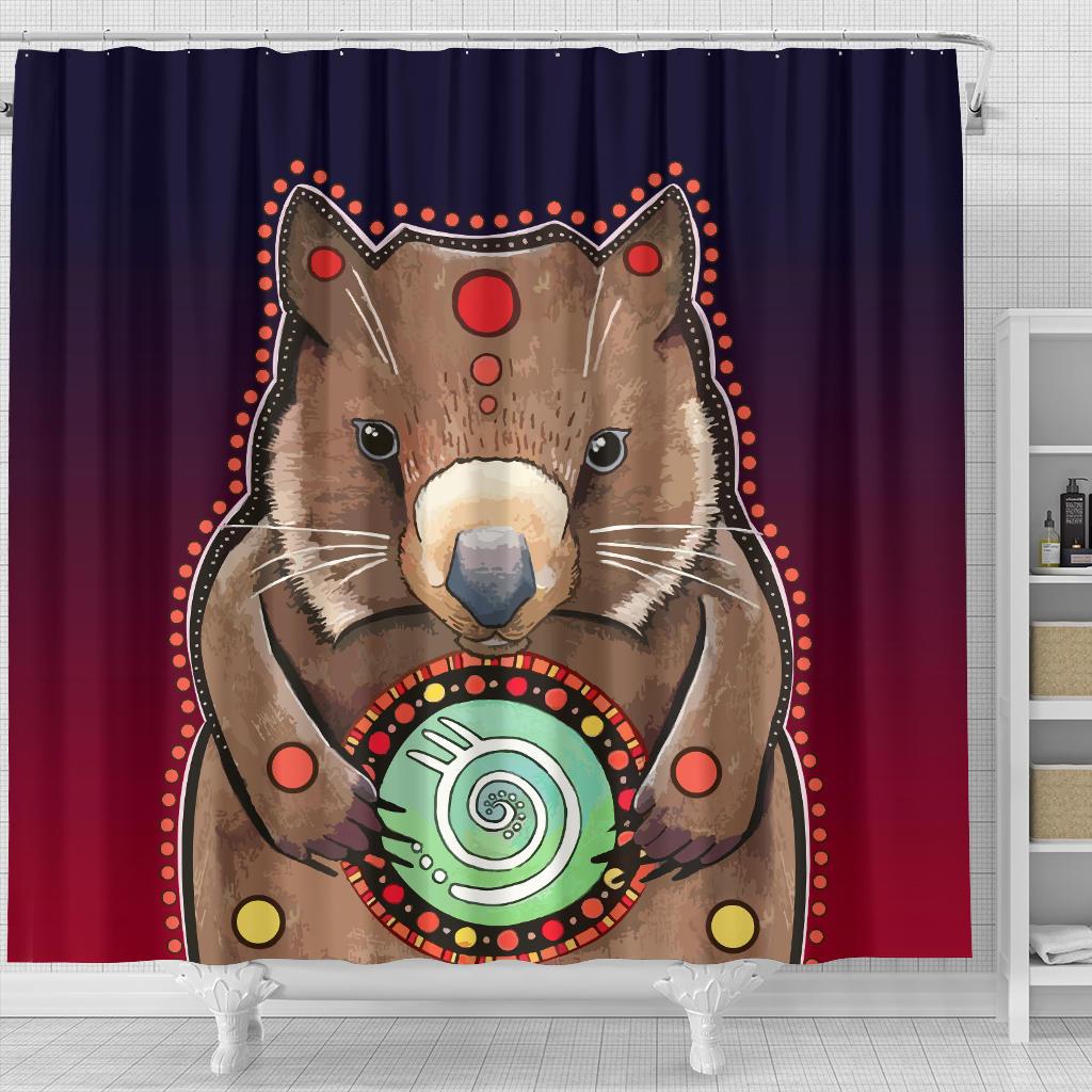shower-curtain-wombat-shower-curtain-aboriginal-patterns