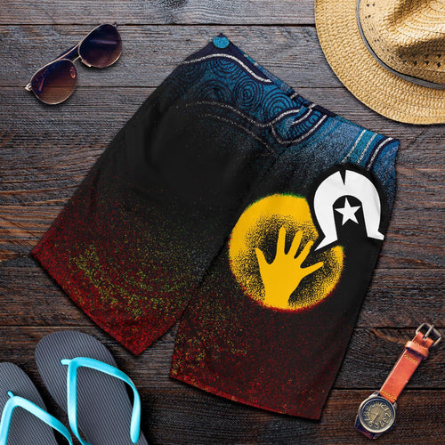 personalised-aboriginal-mens-shorts-aussie-indigenous-flag
