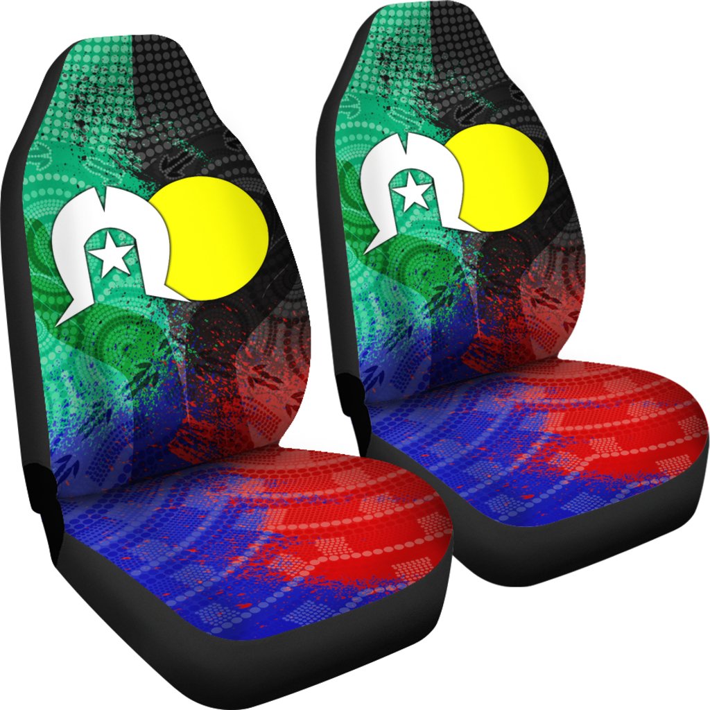 aboriginal-car-seat-covers-australia-naidoc-week-indigenous-flag-style