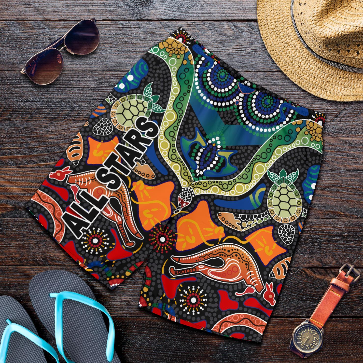 combo-polo-shirt-and-men-short-indigenous-all-stars-pride-version