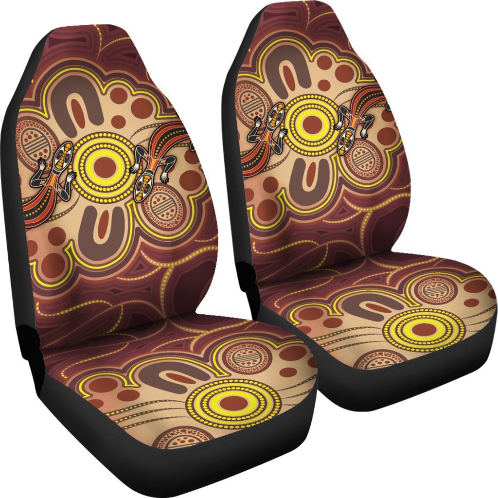 aboriginal-car-seat-covers-indigenous-lizard-dot-painting-art