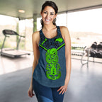 New Zealand Maori Rugby Women Racerback Tank Pride Version - Navy - Vibe Hoodie