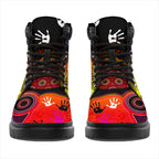 aboriginal-all-season-boots-indigenous-circle-dot-painting-hand-art