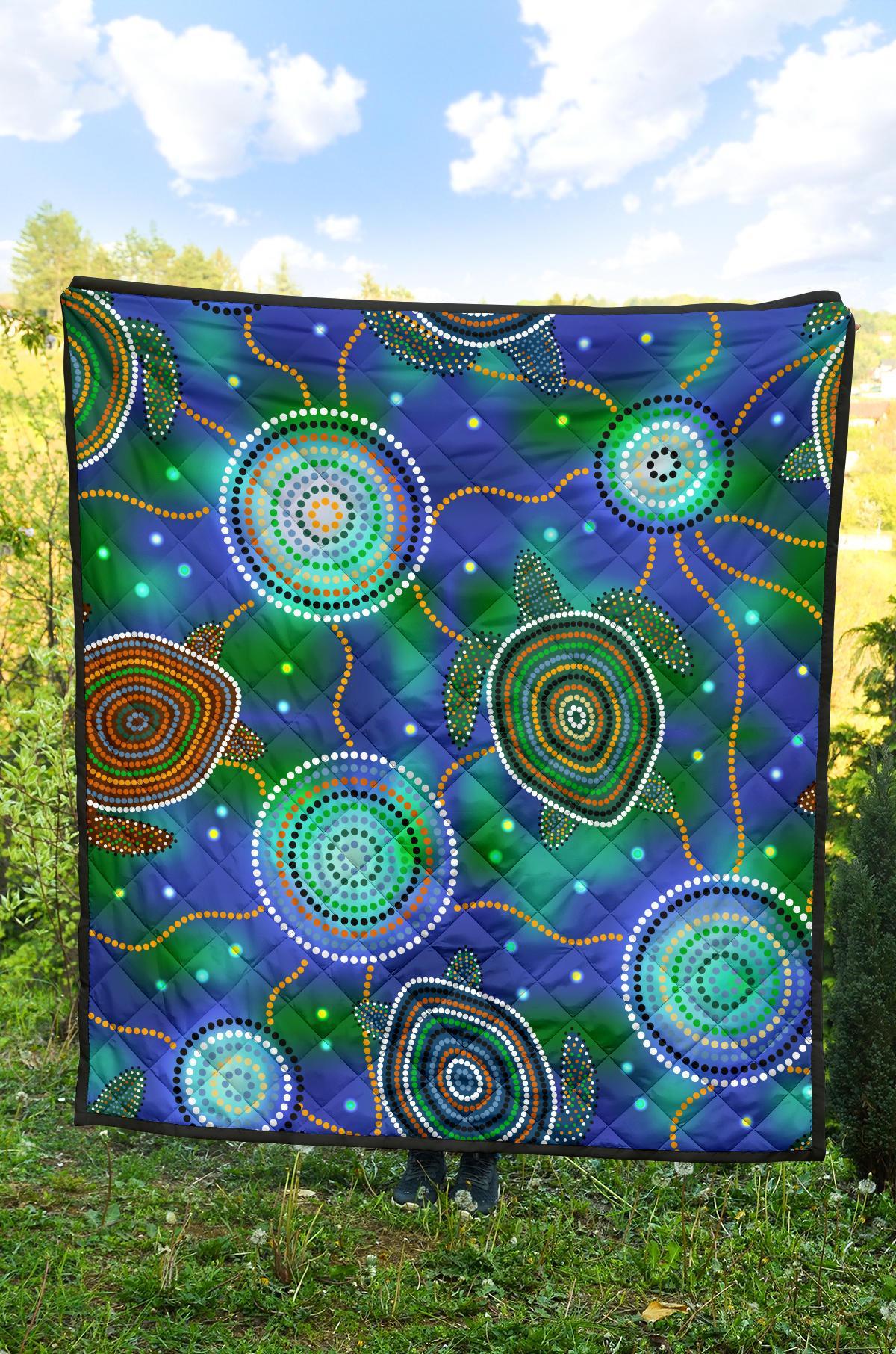 aboriginal-premium-quilt-indigenous-turtle-dreaming