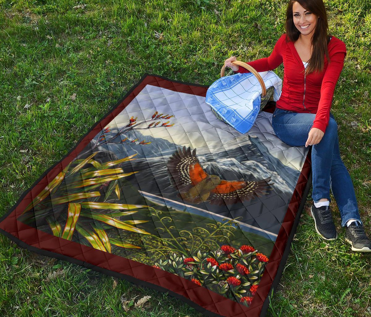 kea-bird-new-zealand-quilt