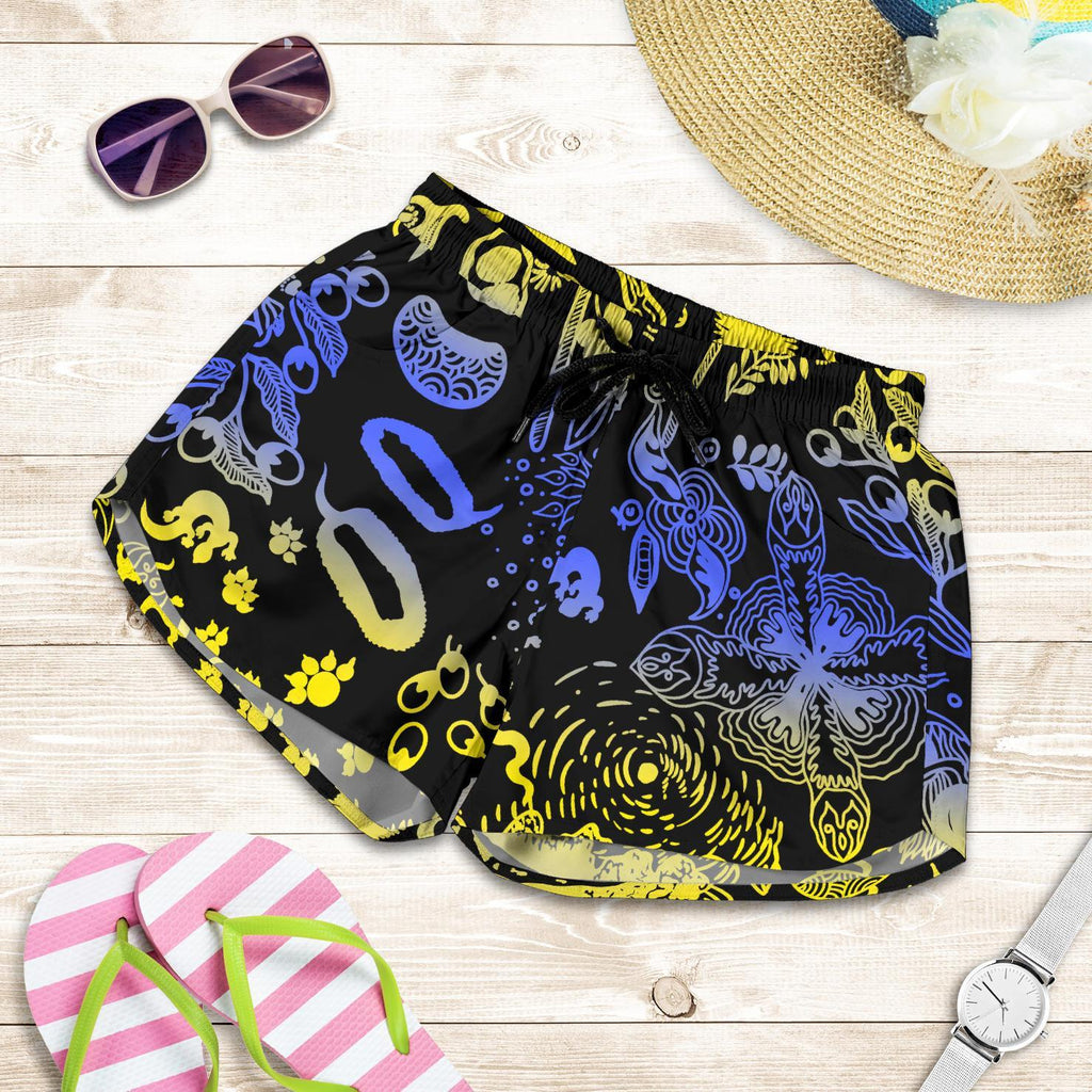 Aboriginal Shorts, Golden Wattle Indigenous Sea Women - Vibe Hoodie