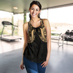 Maori Ta Moko Women Racerback Tank New Zealand Gold - Vibe Hoodie