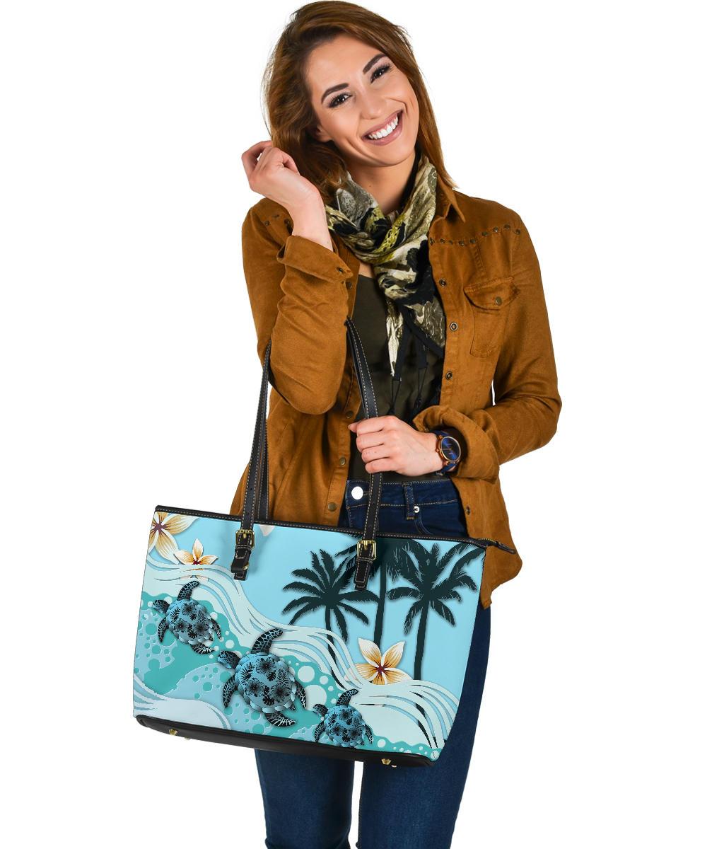 new-zealand-large-leather-tote-blue-turtle-hibiscus