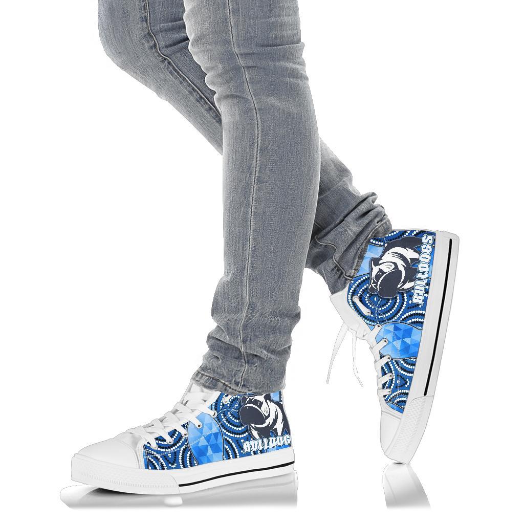 bulldogs-high-top-shoe-indigenous-snappy