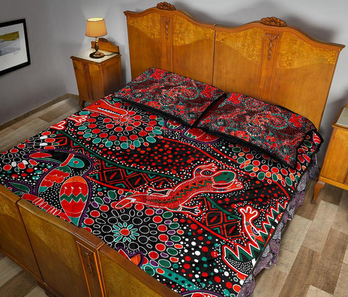 quilt-bed-sets-aboriginal-animal-dot-acrylic-paint