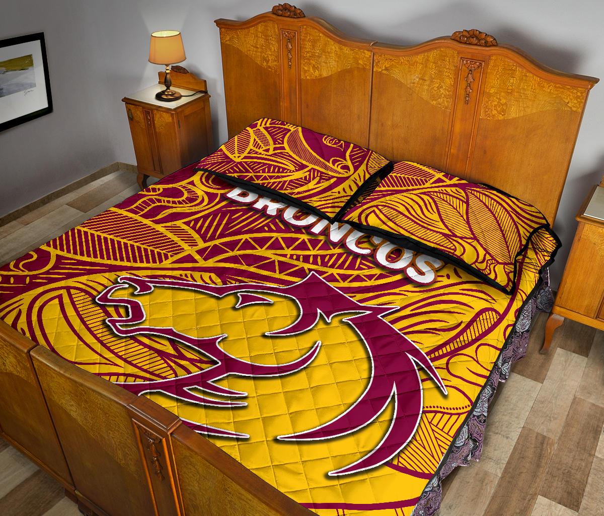 brisbane-broncos-quilt-bed-set-tribal-style
