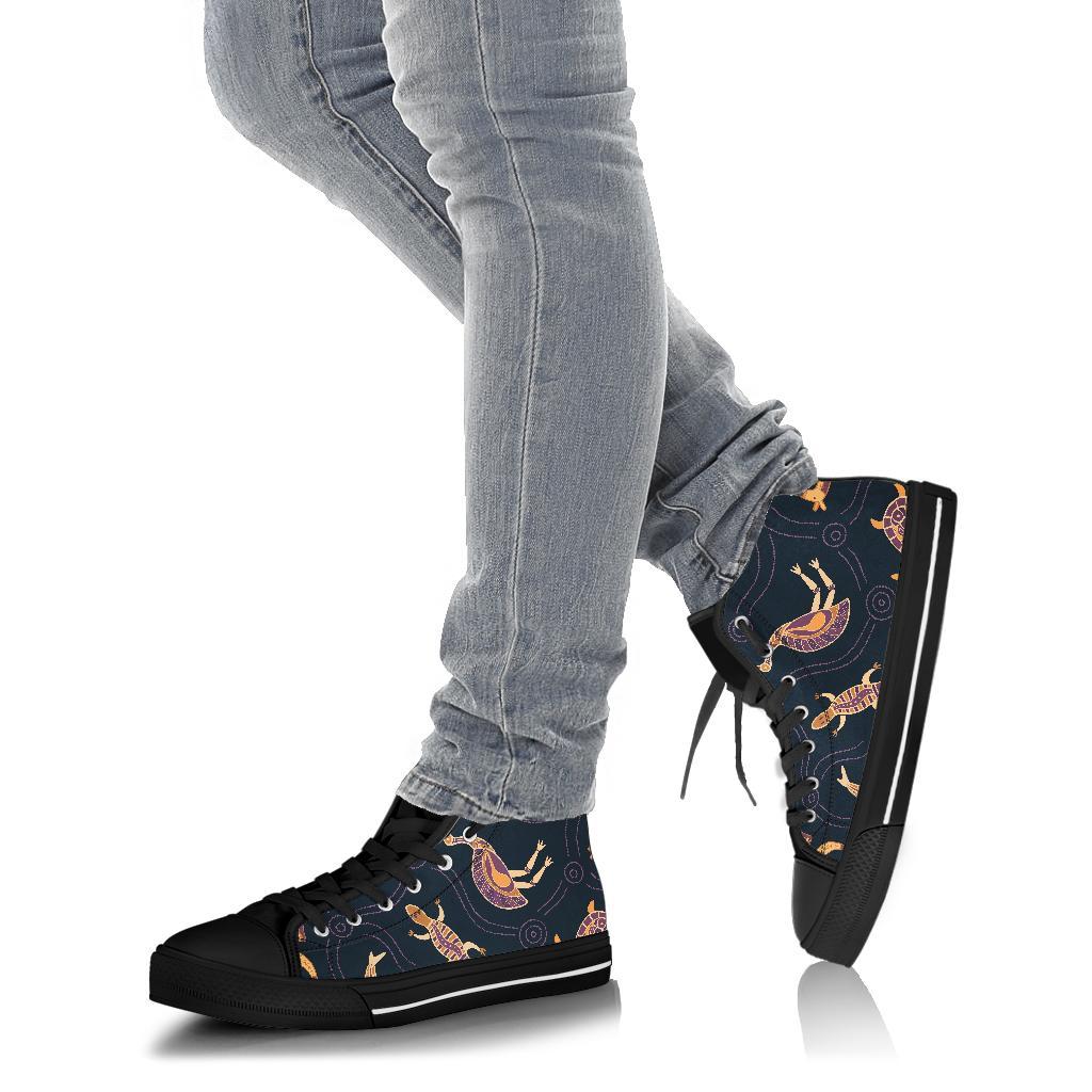 high-top-shoes-indigenous-animals-patterns