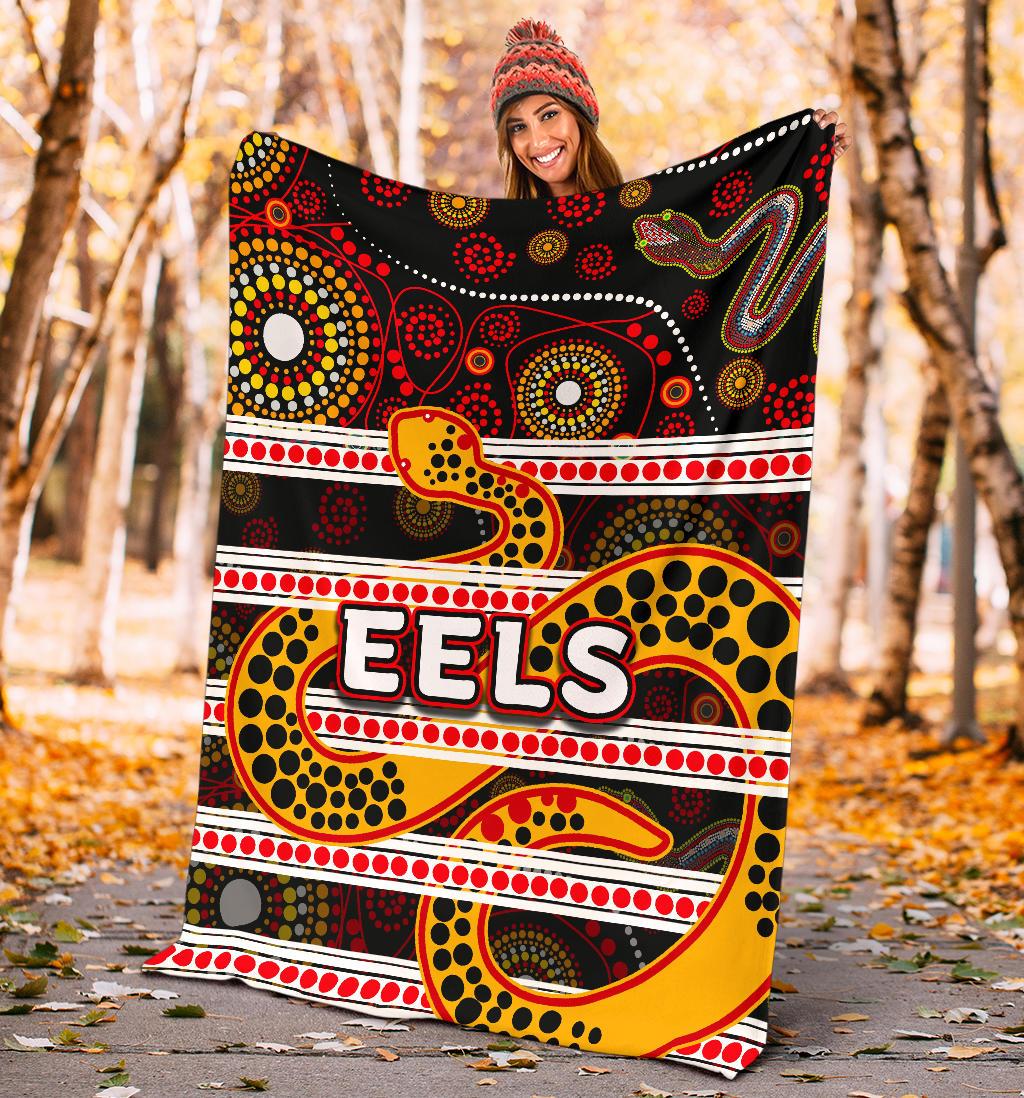 parramatta-eels-premium-blanket-tribal-style-black