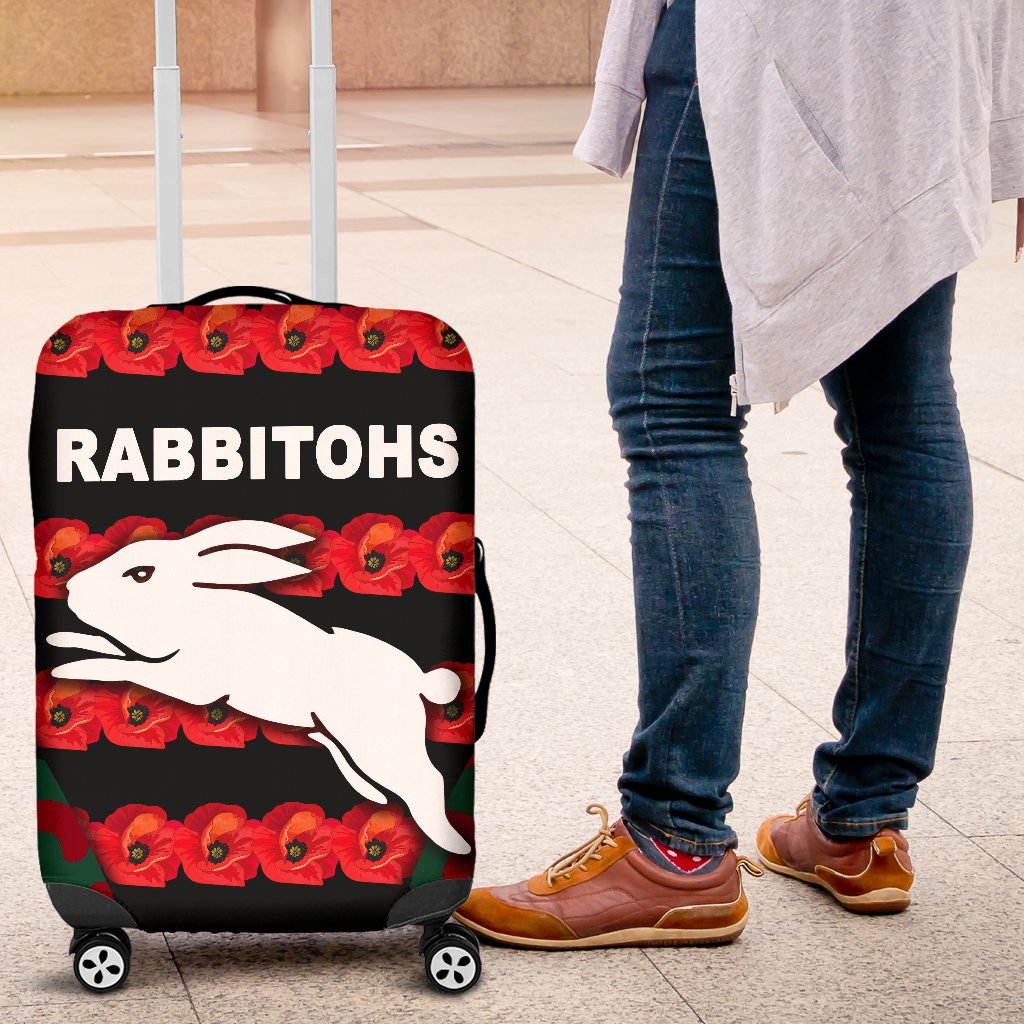 south-sydney-rabbitohs-luggage-covers-anzac-day-poppy-flower-vibes