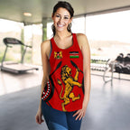 Kenya Rugby Lion Women Racerback Tank Maasai Shield - Vibe Hoodie