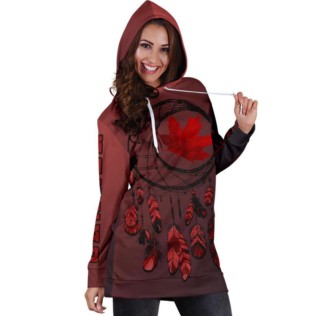 canada-maple-leaf-dreamcatcher-hoodie-dress