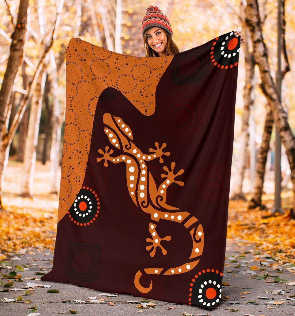 aboriginal-premium-blanket-lizard-in-aboriginal-dreaming