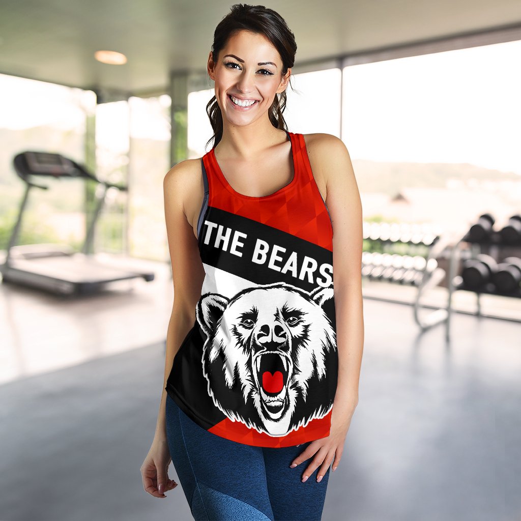 North Sydney Women Racerback Tank The Bears Sporty Style - Vibe Hoodie