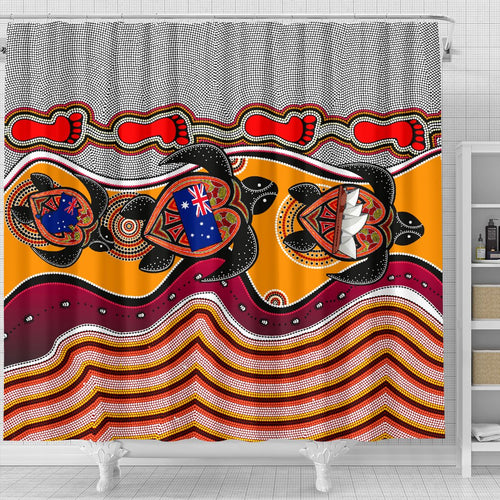 shower-curtain-aboriginal-patterns-shower-curtain-turtle