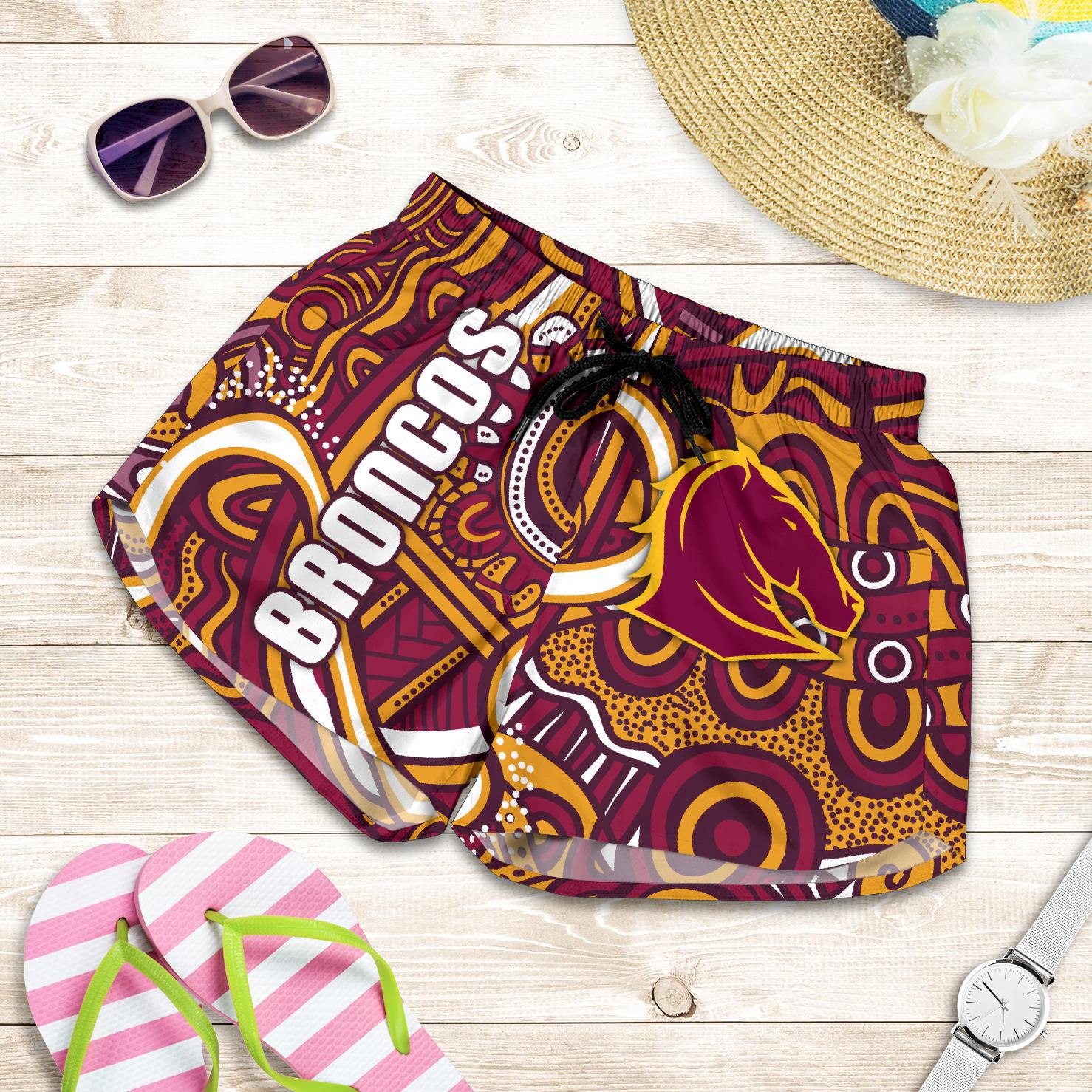 Broncos Rugby Women's Shorts Indigenous - Vibe Hoodie