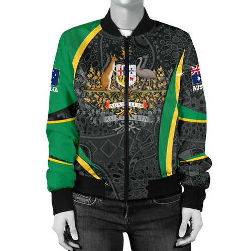 aboriginal-bomber-jacket-women-australia-coat-of-arms-aussie-spirit-green
