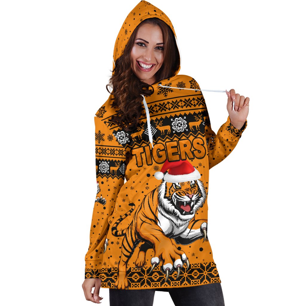 wests-christmas-womens-hoodie-dress-tigers-unique-vibes-orange