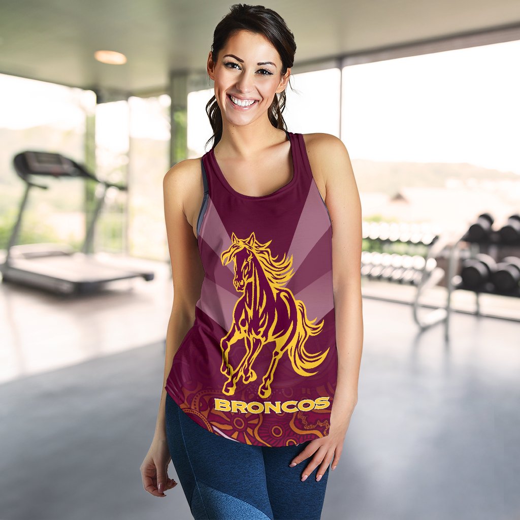 Brisbane Broncos Indigenous Women Racerback Tank - Vibe Hoodie