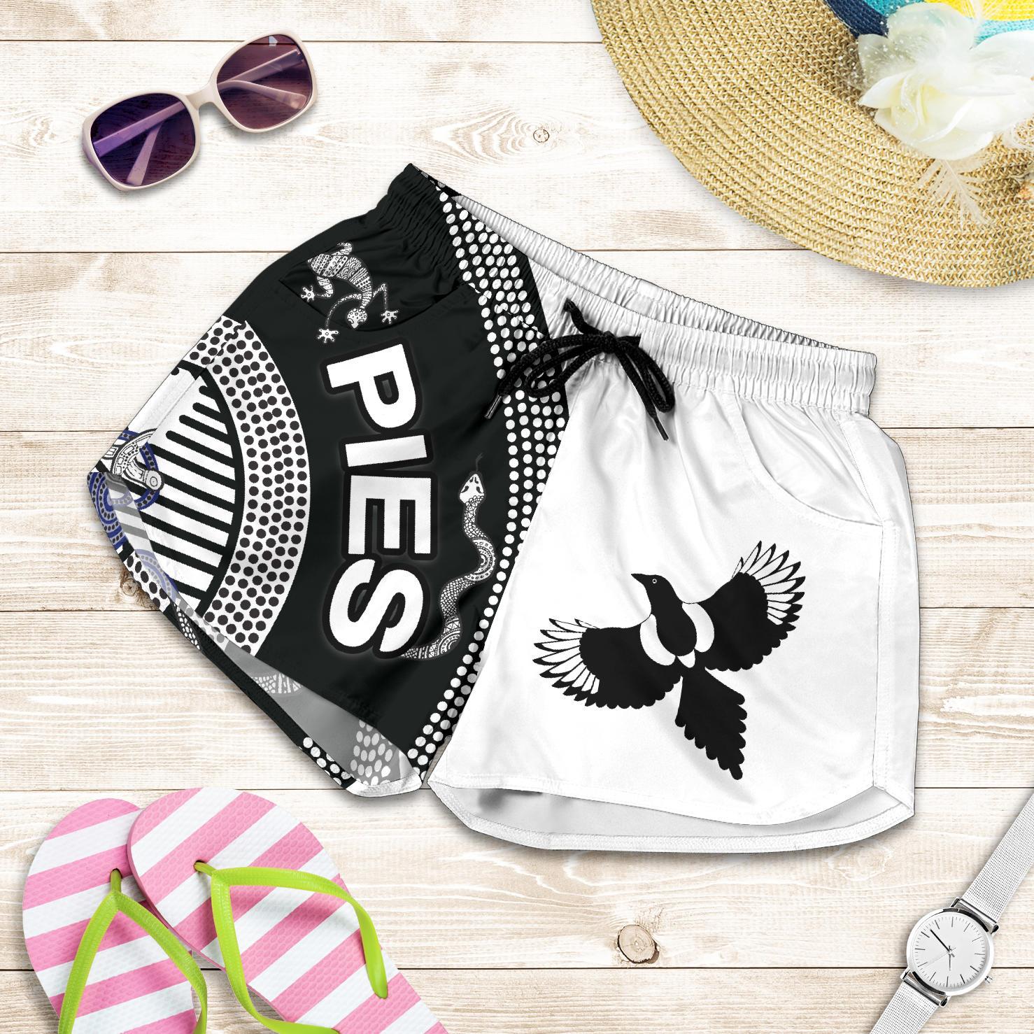 Collingwood Women Shorts Pies Unique Indigenous - Vibe Hoodie