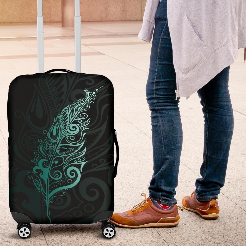 light-silver-fern-luggage-cover-turquoise