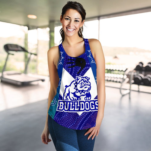 Bulldogs Women Racerback Tank Aboriginal Country Style - Vibe Hoodie