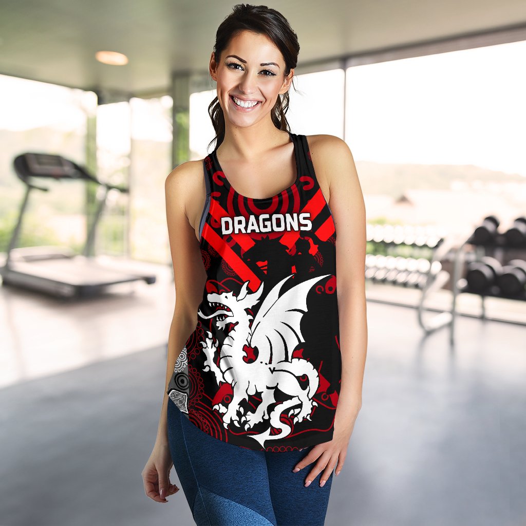 Dragons Women's Racerback Tank St. George Aboriginal - Vibe Hoodie